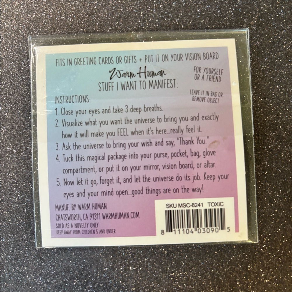 Manifestation Card & Charm - Picture 2 of 2